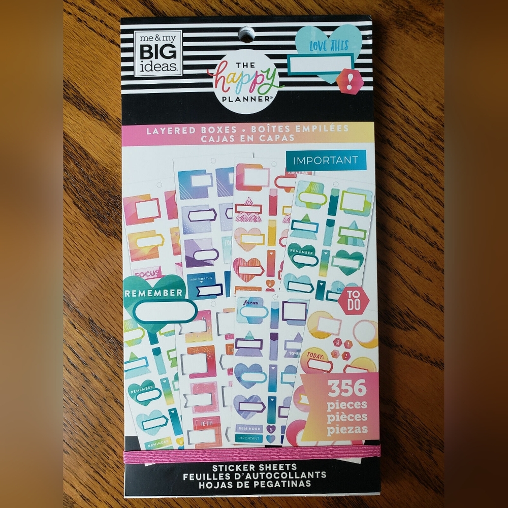 Layered Boxes Sticker Book (356 Pcs) by The Happy Planner